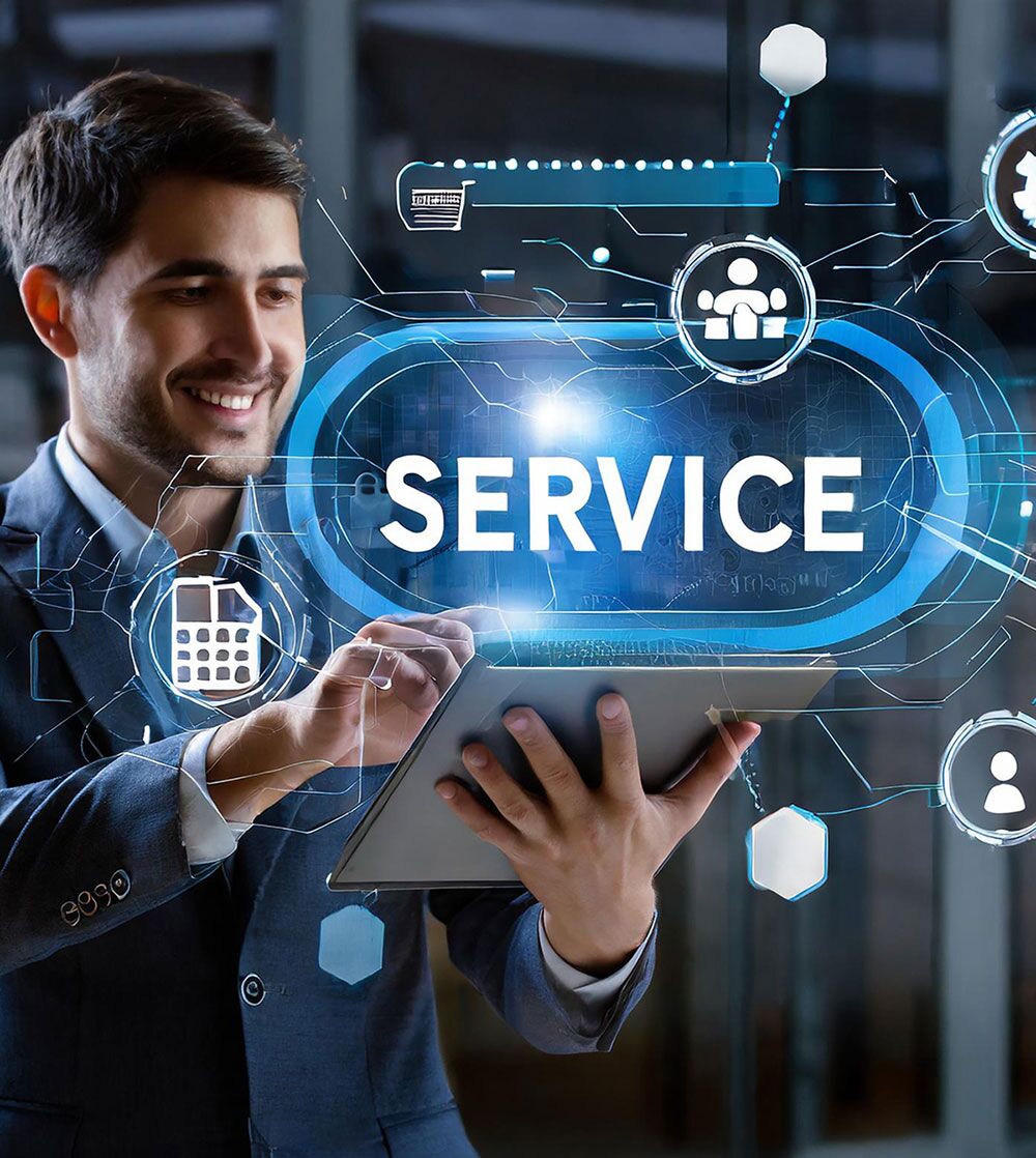 IT-professional die aan een computer werkt, als symbool voor ServiceNow ITSM-platformworkflows