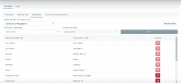 Configure Account mapping to define which departments or companies should be synchronized.