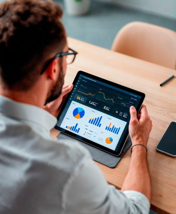 HaloITSM France ITSM dashboard analytics on tablet