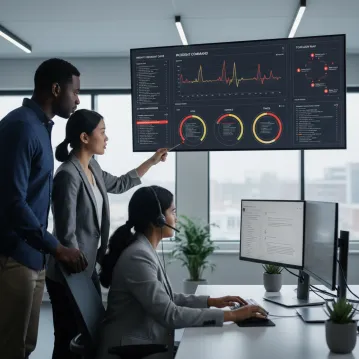 Architectuurdiagram dat laat zien hoe observability ITSM logs, metrieken, traces en ITOM-gegevens verbindt om incidentbeheer te stroomlijnen