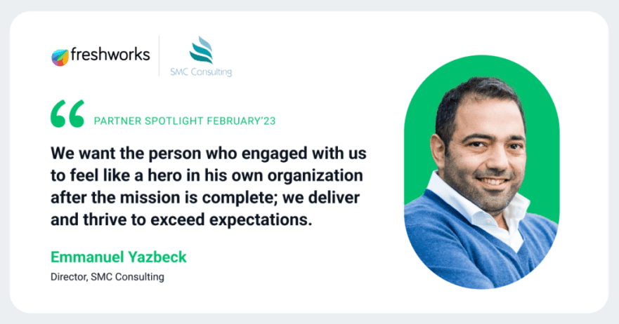 SMC Consulting – Prix Freshworks Partner Spotlight de février 2023