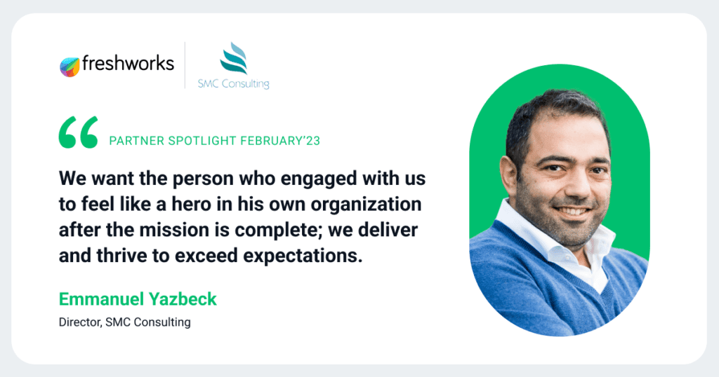 SMC Consulting Freshworks Partner Spotlight Award februari 2023