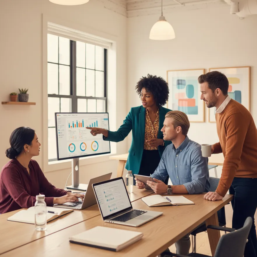 Dashboard showing real-time ServiceNow ITSM KPIs for incidents, requests, changes, and SLAs to illustrate IT service performance